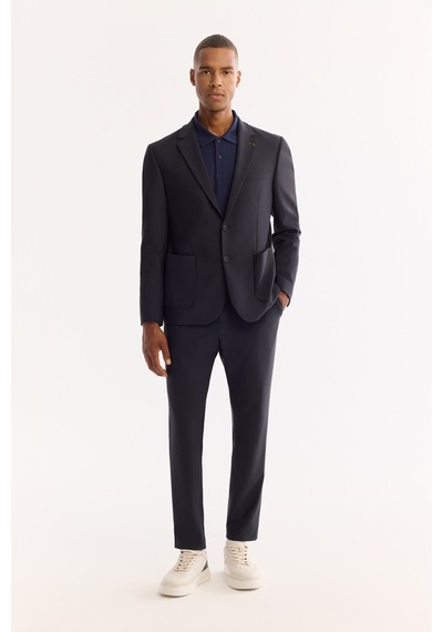 Avva Erkek Lacivert Mono Yaka Bi-stretch Su İtici Kırışmaz Blazer Comfort Slim Fit Ceket A52y4009 Avva Erkek Lacivert Mono Yaka Bi-stretch Su İtici Kırışmaz Blazer Comfort Slim Fit Ceket A52y4009