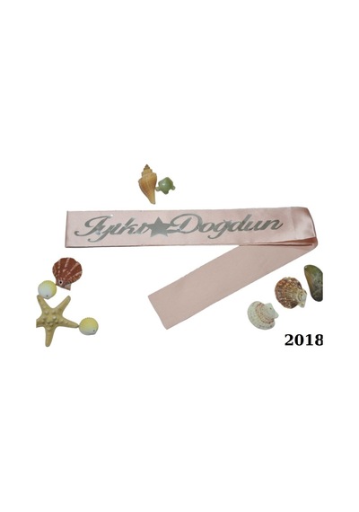 Premium Hazırlık Gece Parti Süsü İyiki Doğdun Pembe Gümüş Kuşak