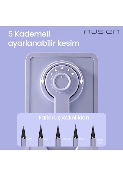 Nusıgn Döner Kalemtıraş 6.9-8mm Grafit Kalem Uyumlu Gri Kalemtıraş