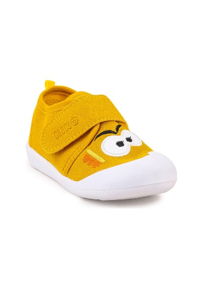 Kiko Kids Cookie Cırtlı Erkek Bebek İlk Adım Panduf Ayakkabı Sarı