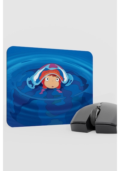 Ponyo Anime V1 - 22x18 Gaming Kauçuk Kaymaz Taban Mouse Pad Fare Altlığı