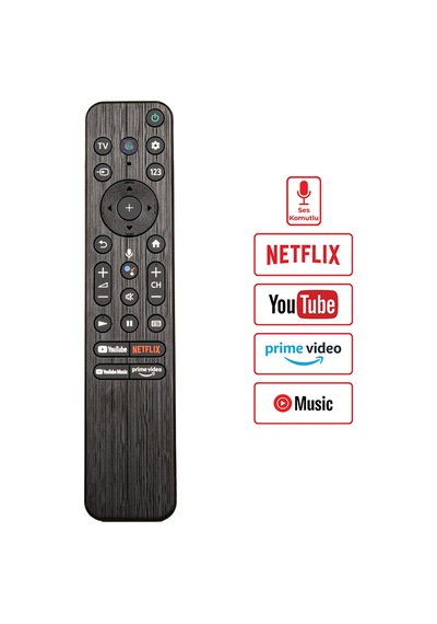 Weko Sony Rmf-tx800p Youtube-netflix-prime Video Tuşlu Lcd Led Tv Kumanda