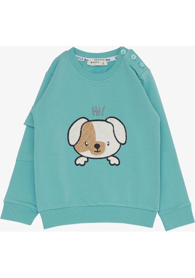 Breeze Erkek Çocuk Eşofman Takım Sevimli Köpekçik Nakışlı Kolu Cepli 1 - 4 Yaş Su Yeşili - Su Yeşili Breeze Erkek Çocuk Eşofman Takım Sevimli Köpekçik Nakışlı Kolu Cepli 1 - 4 Yaş Su Yeşili - Su Yeşili
