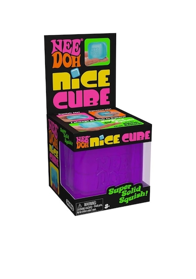 1 Adet Needoh Nice Cube Sensory Squishy Stres Oyuncağı Süper Yumuşak Kare Squish Oyuncak Mor