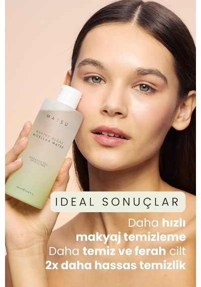 Matsu Professional Marine Algae, Durulama Gerektirmeyen Makyaj Ve Yüz Temizleme Suyu, 250 Ml