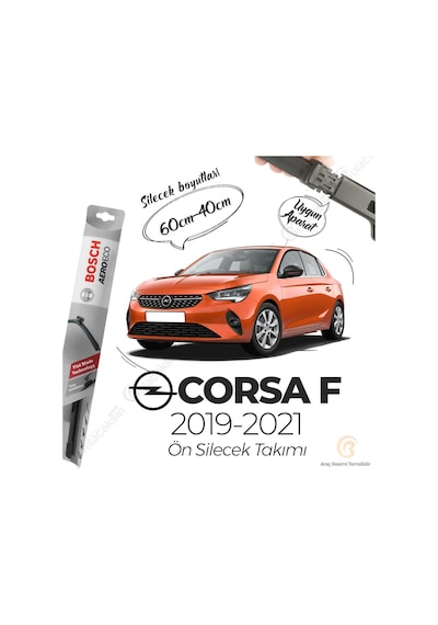 Opel Corsa F Muz Silecek Takımı 2019-2021 Bosch Aeroeco