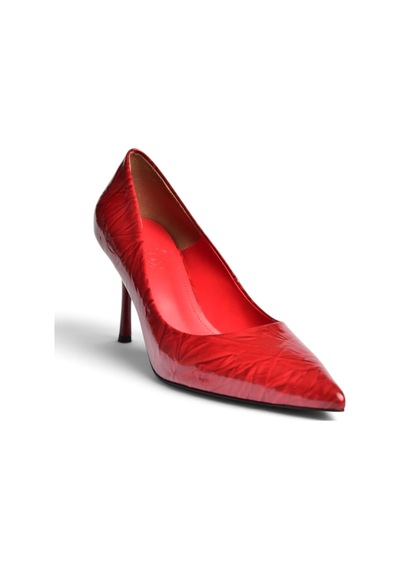 Fox Shoes Z676050008 Kırmızı Rugan İnce Topuklu Kadın Stiletto Ayakkabı