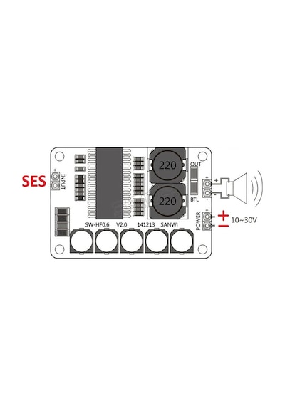 Tda8932 35w Mono Dijital Ses Yükseltici Amfi Dc 12v-36v Tek Kanal Class D Müzik Kuvvetlendirici
