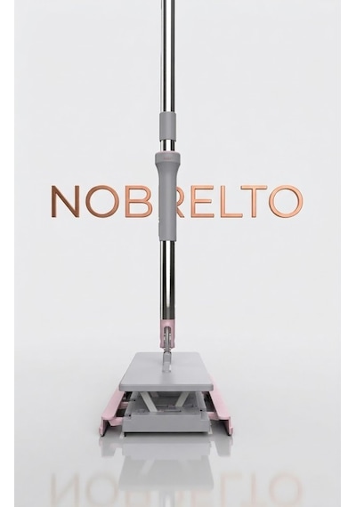 Nobrelto Click Mop 32 Cm Büyük Boy - Kendinden Sıkıştırmalı Pratik Yer Silme Mopu