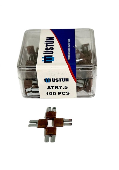 100 Adet Mikro Sigorta 2 Ayaklı 7,5 Amp.