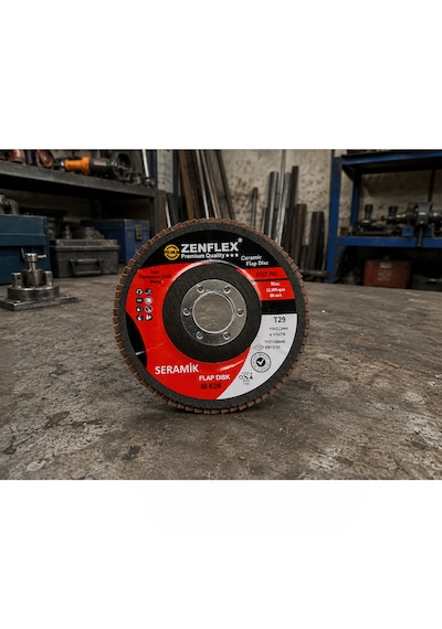 Seramik Flap Disk Zımpara 115 Mm 40 Kum 10 Adet Profesyonel Metal Zımpara