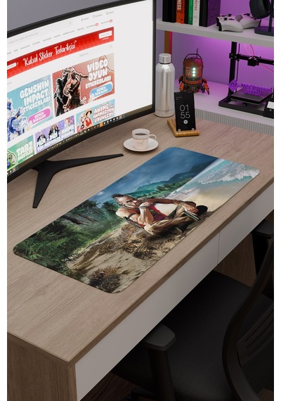 Far Cry Kaymaz Dikişli Kauçuk Oyuncu Mousepad V3 - 70x30 Xl Gaming Mouse Pad Fare Altlığı