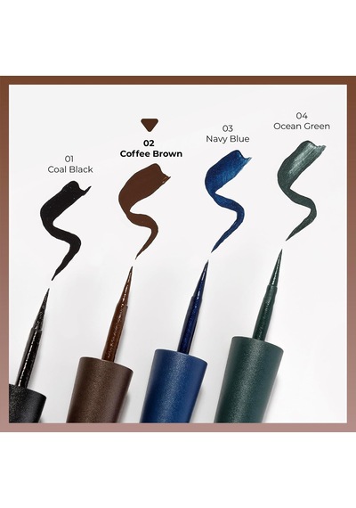 Cosmetics Elegant Matte Dipliner Waterproof Kahverengi, 02 Coffee Brown Diğer