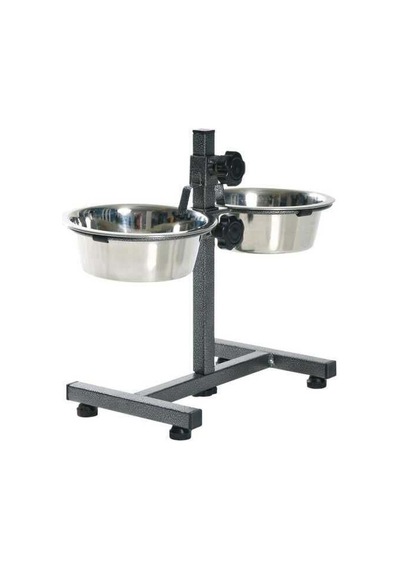 Trixie Köpek Paslanmaz Çelik Ayaklı Mama ve Su Kabı 2×1,8Lt 20cm