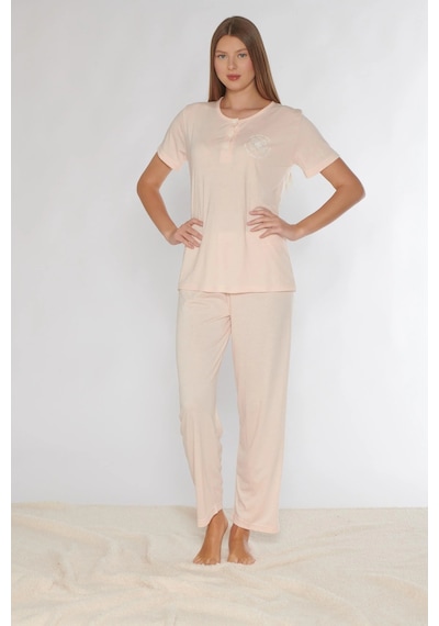 Alperi Kısa Kol Pijama Takımı Viskon 780-54 SOMON