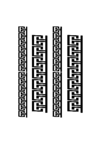 Stencil Şablon A4 Turkuaz Tek Ebat Unisex
