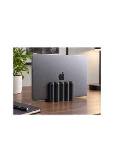 Dora Dekoratif Dikey Macbook Standı - Siyah