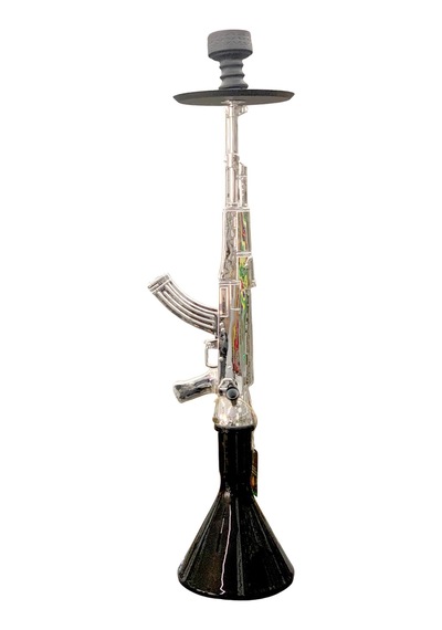 Alüminyum Gövdeli Ak-47 Kalaşnikof Tasarım 90 Cm Premium Nargile Seti Büyük Boy Contalı Sistem 48182075