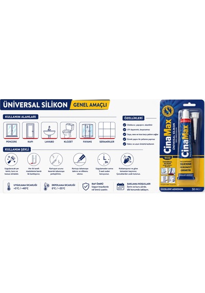 Şeffaf Silikon 50 Ml Genel Amaçlı Güçlü Yapıştırıcı Cam Banyo Lavabo Pencere Sızdırmazlık Silikonu