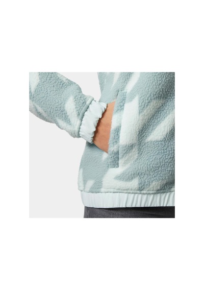 Helly Hansen W Imperıal Prınted Pıle Snap Mont Icicle
