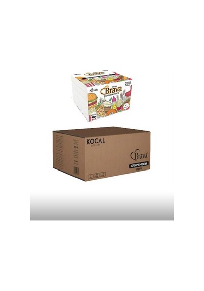 Brava Yeni Nesil C Katlama Dispenser Peçete 18 X 200 Adet 1 Koli - 925419892