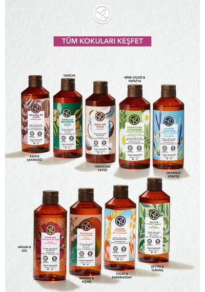 Yves Rocher Duş Jeli - Nemlendirici Oryantal Argan Ve Gül - Sls,sles İçermez,vegan-400ml Diğer