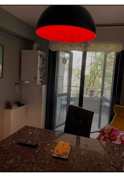 Riolight Modern Parlak Siyah Içi Kirmizi Cafe,Mutfak,Genç Odasi T