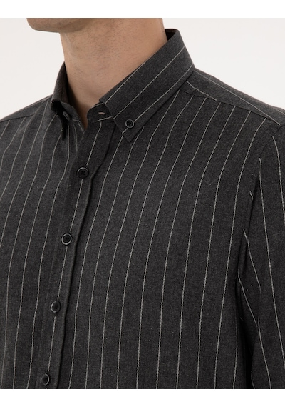 Pierre Cardin Erkek Antrasit Gömlek Desenli 50316765-vr006 Antrasit