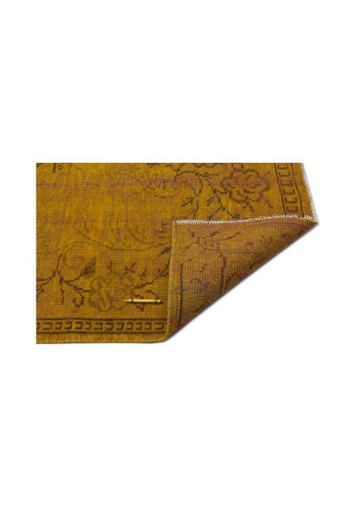 El Dokuması Vintage Yün-pamuk Sarı Halı 24300 180 X 293 Cm