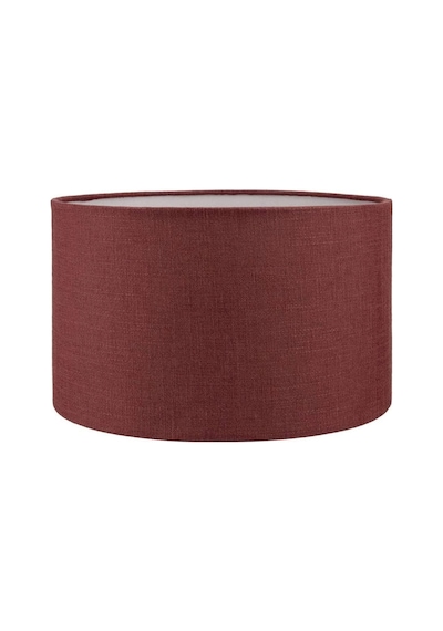 Bordo Abajur Başlığı Çap 35 Cm Kumaş Silindir A849 Bordo