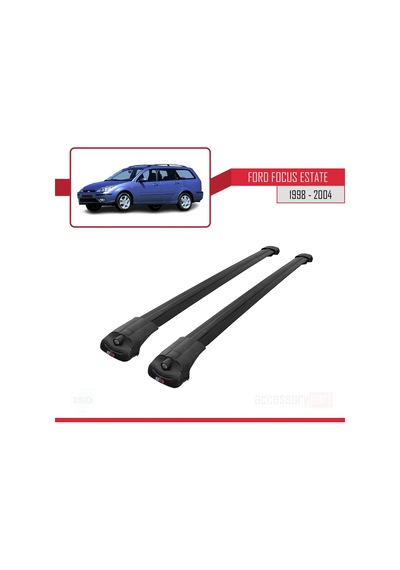 Ford Focus Estate C170 1998-2004 Arası İle Uyumlu Ace-1 Ara Atkı Tavan Barı Siyah
