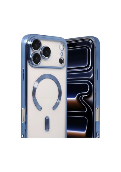 Mey İthalat Apple iPhone Uyumlu 17 Pro Max Kross Magneticsafe Kapak - Sierra Blue 11