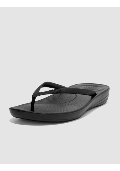 Fitflop Iqushıon Ergonomıc E54 Siyah Kadın Parmak Arası Terlik Siyah