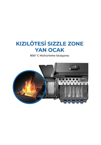 Phantom Rogue Pro S 425 Rsıb Gazlı Mangal Siyah