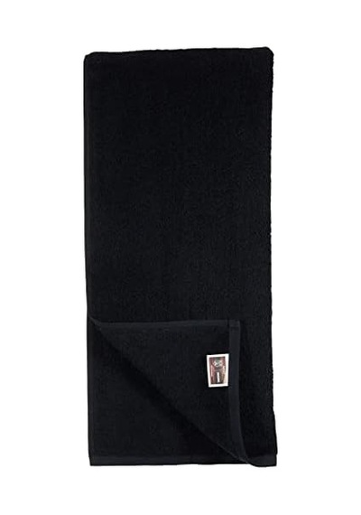 Beşiktaş Arma Lisanslı Düz%100 Pamuk Yüz Havlusu, Siyah, 50x90 Cm 4 Lü 50x90 El Havlusu