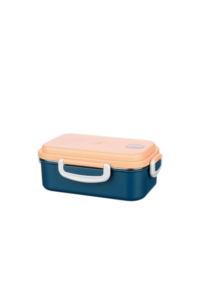 Aura 2 Bölmeli Akıllı Isıtmalı Çelik Öğle Yemeği Kabı Lunch Box Lacivert