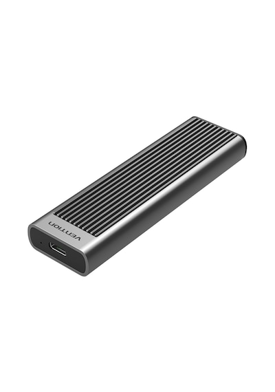 Vention M.2 Nvme Ssd Kutusu Alüminyum Alaşım 10 Gbps Usb 3,1 Gen 2 Type-c Soğutuculu - Gri