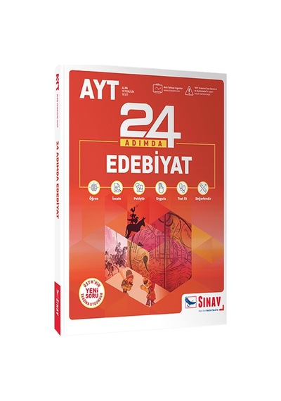 Edebiyat İçin 24 Adımda Konu Anlatımlı Hazırlık Kitabı