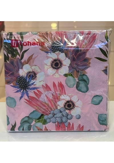 Tohana Flower 20li Kağıt Peçete Pembe