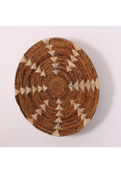 Kaunos 75 X15 Cm Çap- Doğal Abaka Duvar Tabağı