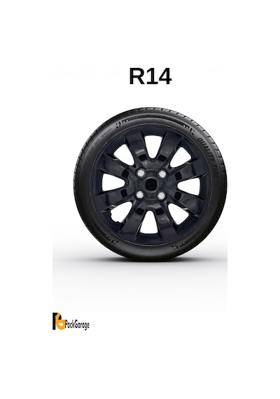 Renault Vel Satis 14'' İnç Jant Kapağı 4 Adet Siyah S101