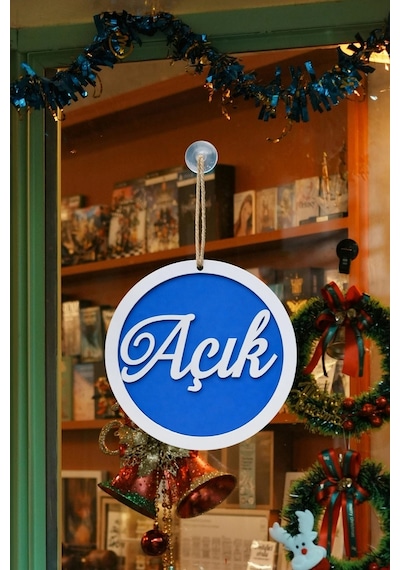 Yuvarlak Model 3d Açık-kapalı Tabelası - Saks