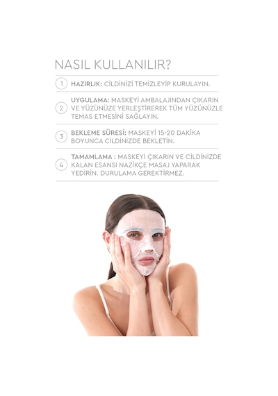 Mjcare On Aloe Mask - Aloe Vera Özlü Yüz Maskesi 20'li