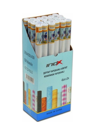 Asetat Yapışkanlı Rulo 45 Cmx2m Şeffaf 4339