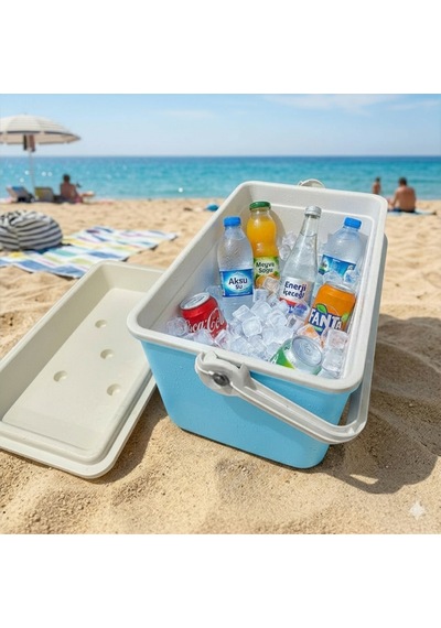 32 Lt Buzluk Termos 1015 Cooler Box Açık Mavi-322