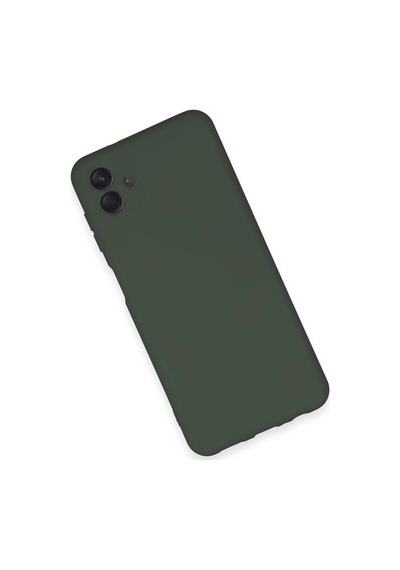 Newface - 394 - Samsung Galaxy A04e Kılıf Nano İçi Kadife Silikon - - Metemıx - Koyu Yeşil