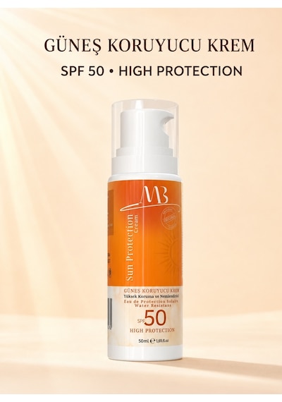 Minia Bahçe Şeffaf Görünüm Yüz ve Vücut İçin Koruyucu Güneş Kremi SPF50 50 ML