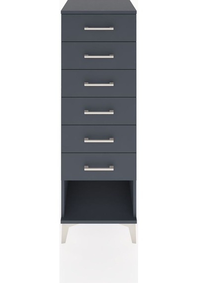 Hyperion Dolap 6 Çekmeceli 44x44x134 Antrasit-antrasit Antrasit Hyperion Dolap 6 Çekmeceli 44x44x134 Antrasit-antrasit Antrasit