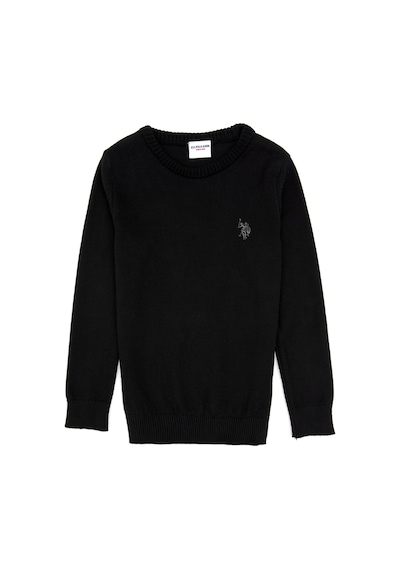 U.S. Polo Assn. Erkek Çocuk Siyah Basic Kazak 50315586-VR046
