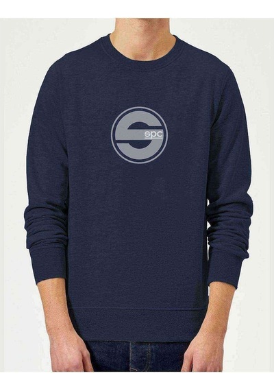 Sparco Spc Baskılı Indigo Mavi Lacivert Erkek Örme Sweatshirt